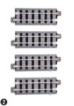 KATO-Lemke K52-140 - H0e - Gleis, gerade 62 mm (4 Stück)